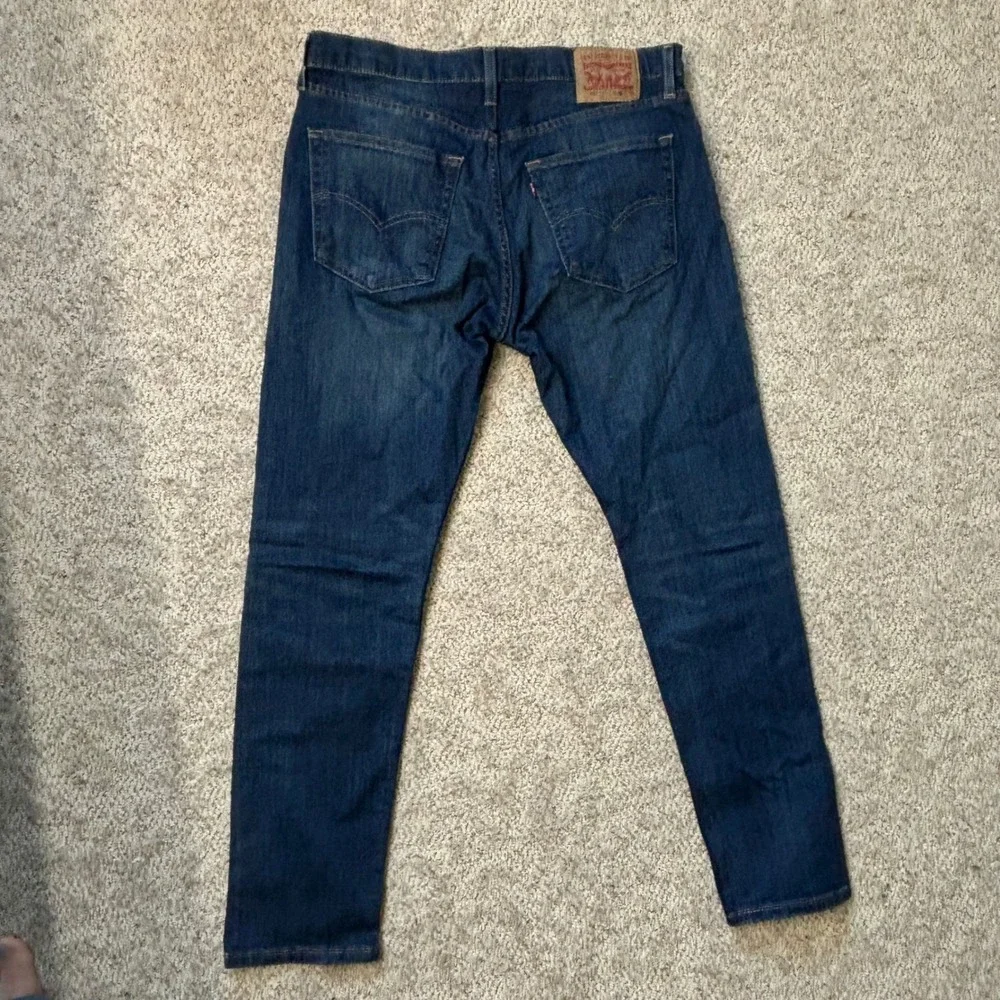 Levi's 512 Slim Taper Jeans Mens W36 L32 Dark Wash‎ Denim Modern Fit